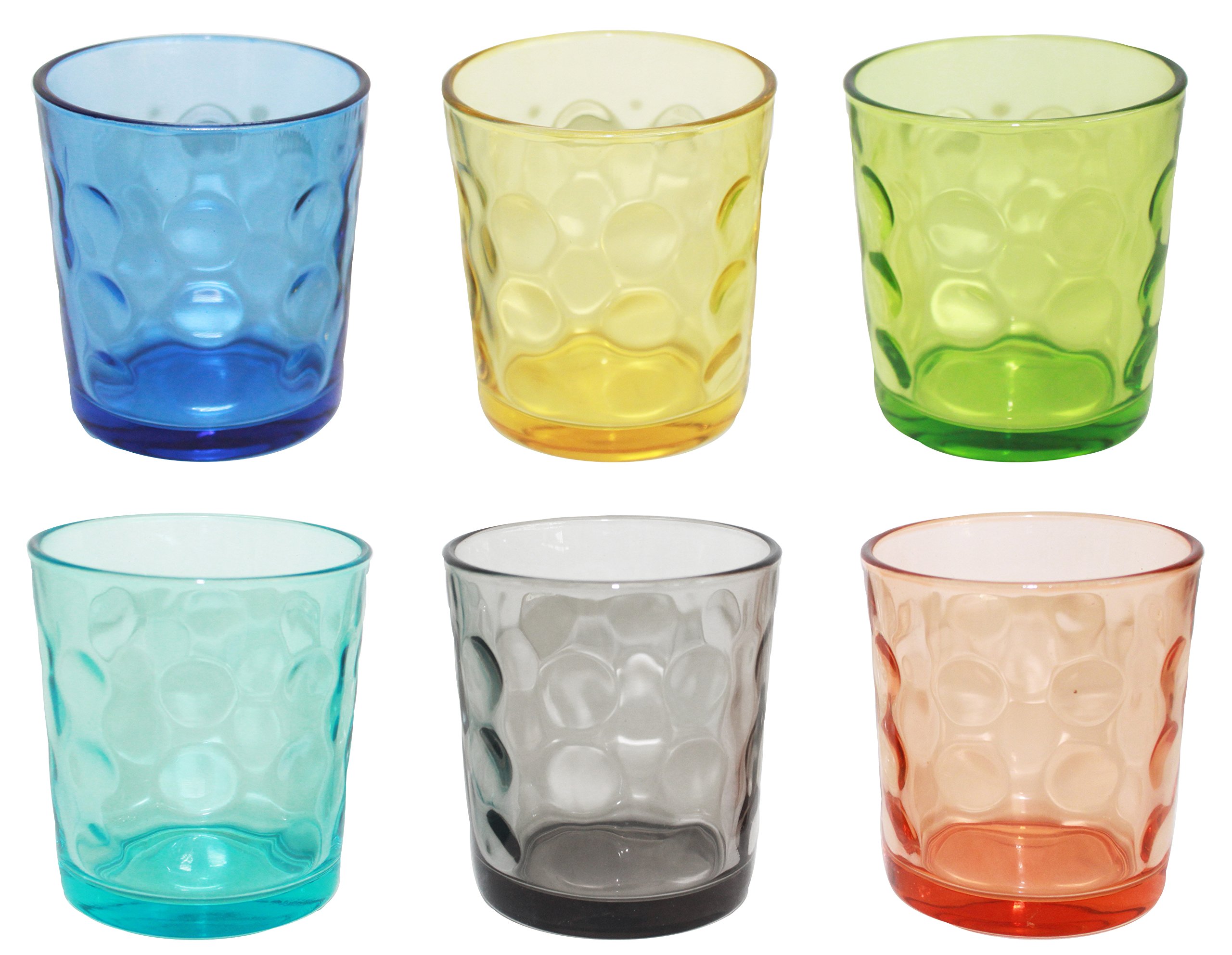 Borella Casalighi Jenny Set of 6 Water Glasses, Assorted Colours, 6 Units