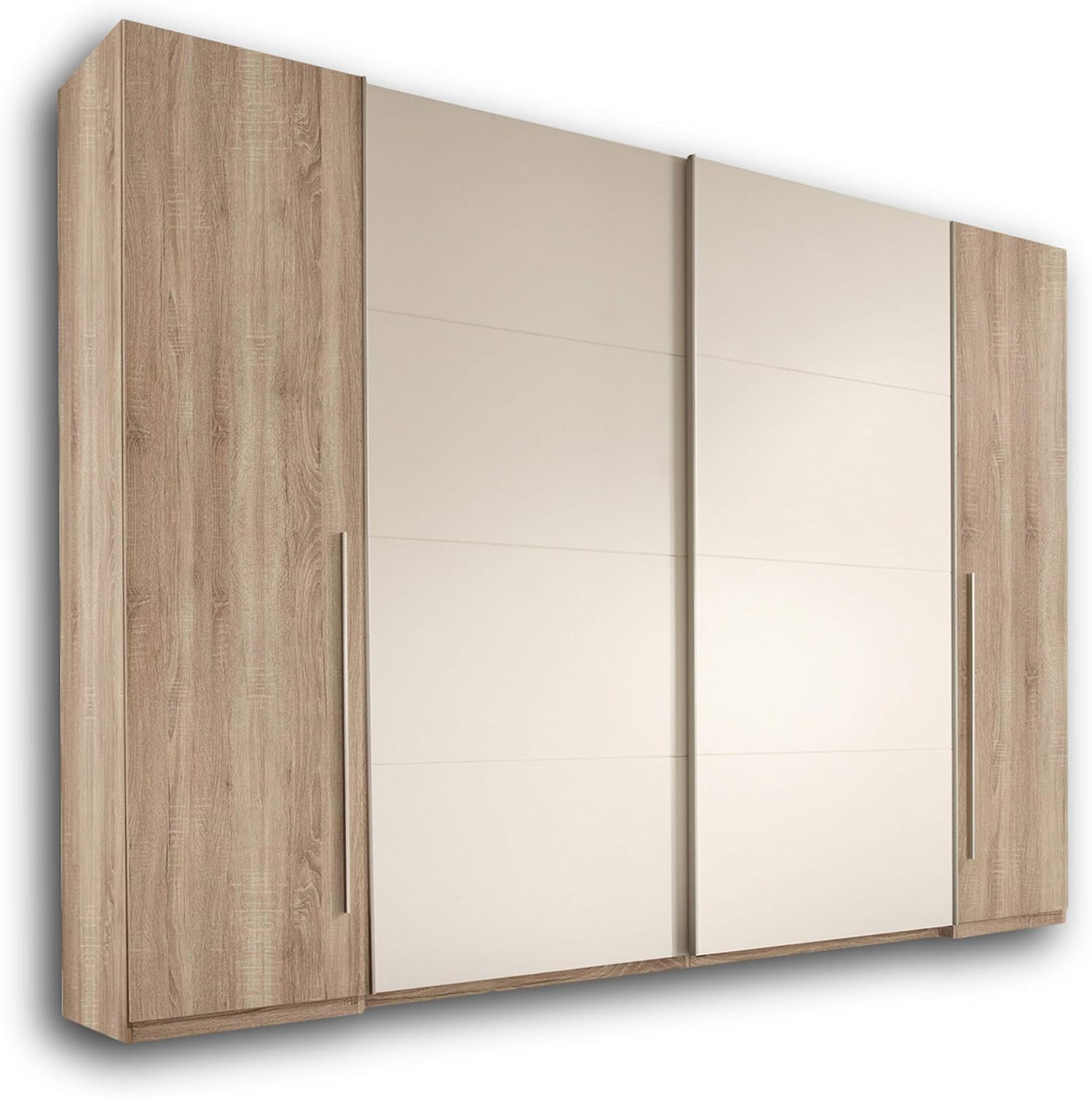 Armadio Guardaroba Stella Trading - Bianco, 125x195x38 Cm, Ante Scorrevoli - Foto 8