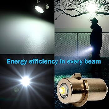 HQRP High Power Upgrade Bulb 3W LED 180LM 6-24V for Ryobi