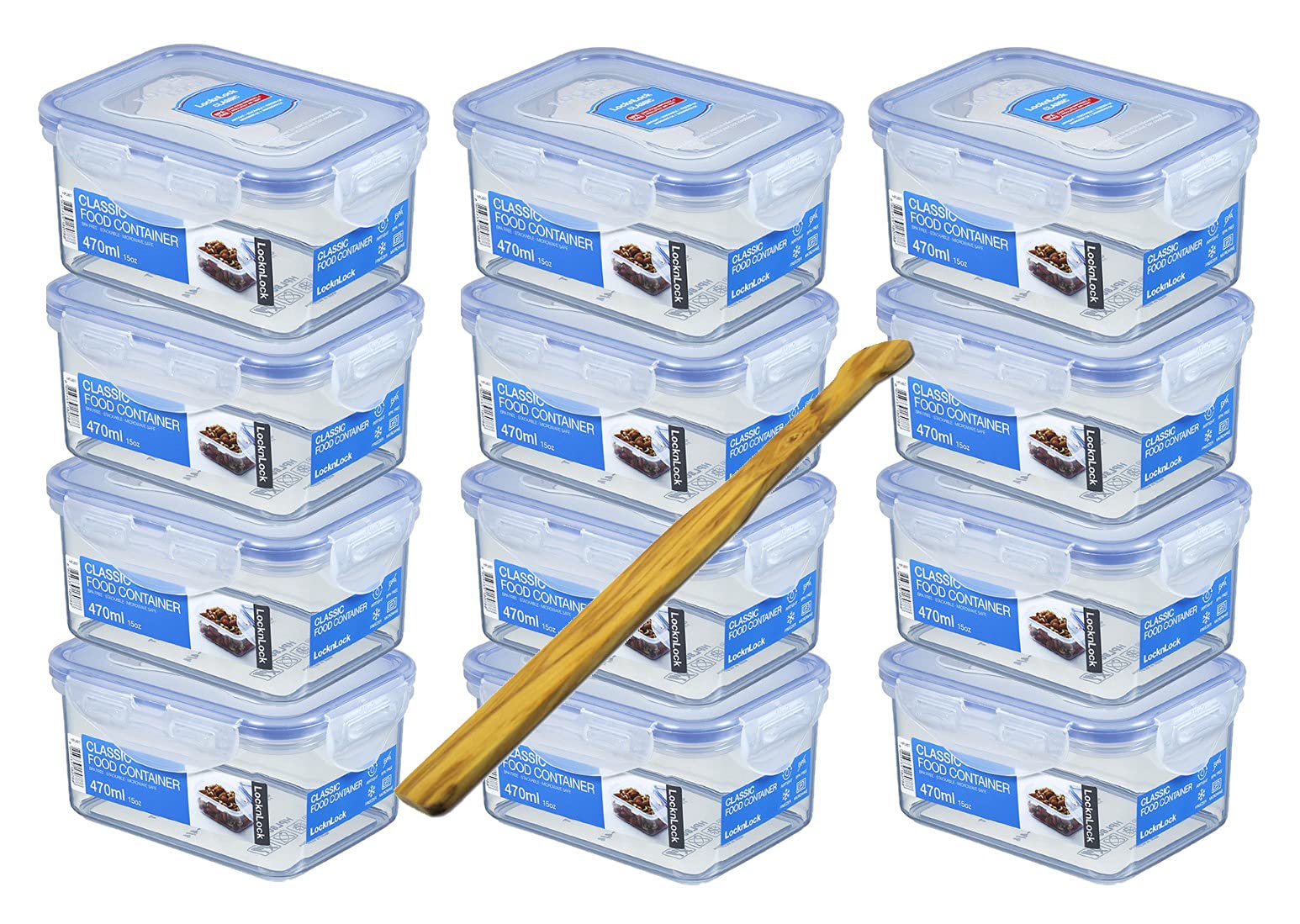 12 x LOCK &LOCK Dose 470 ml HPL 807 Luft- und Wasserdicht Geocaching Versteck by Lock and Lock