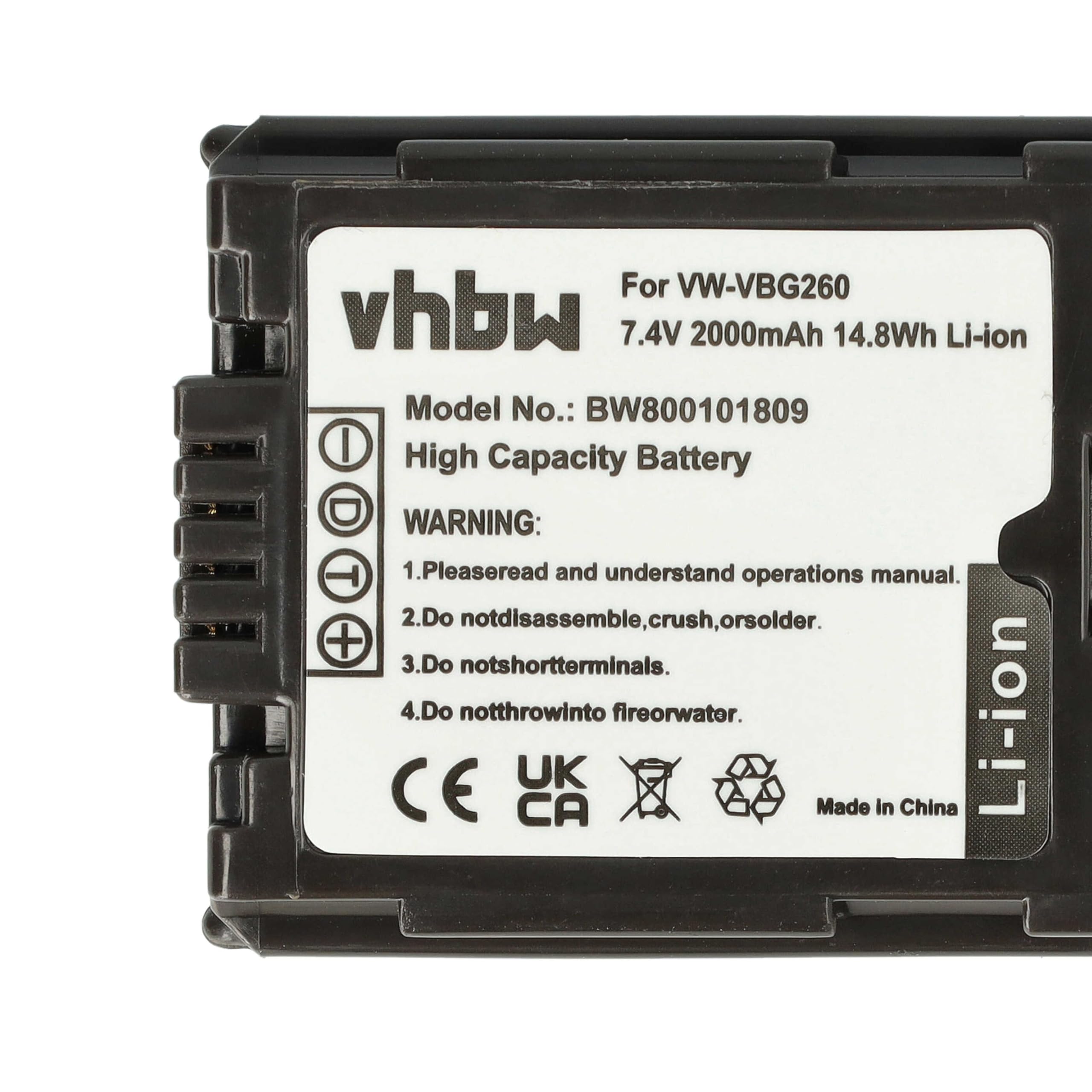 vhbw 2X Akku kompatibel mit Panasonic NV-GS320