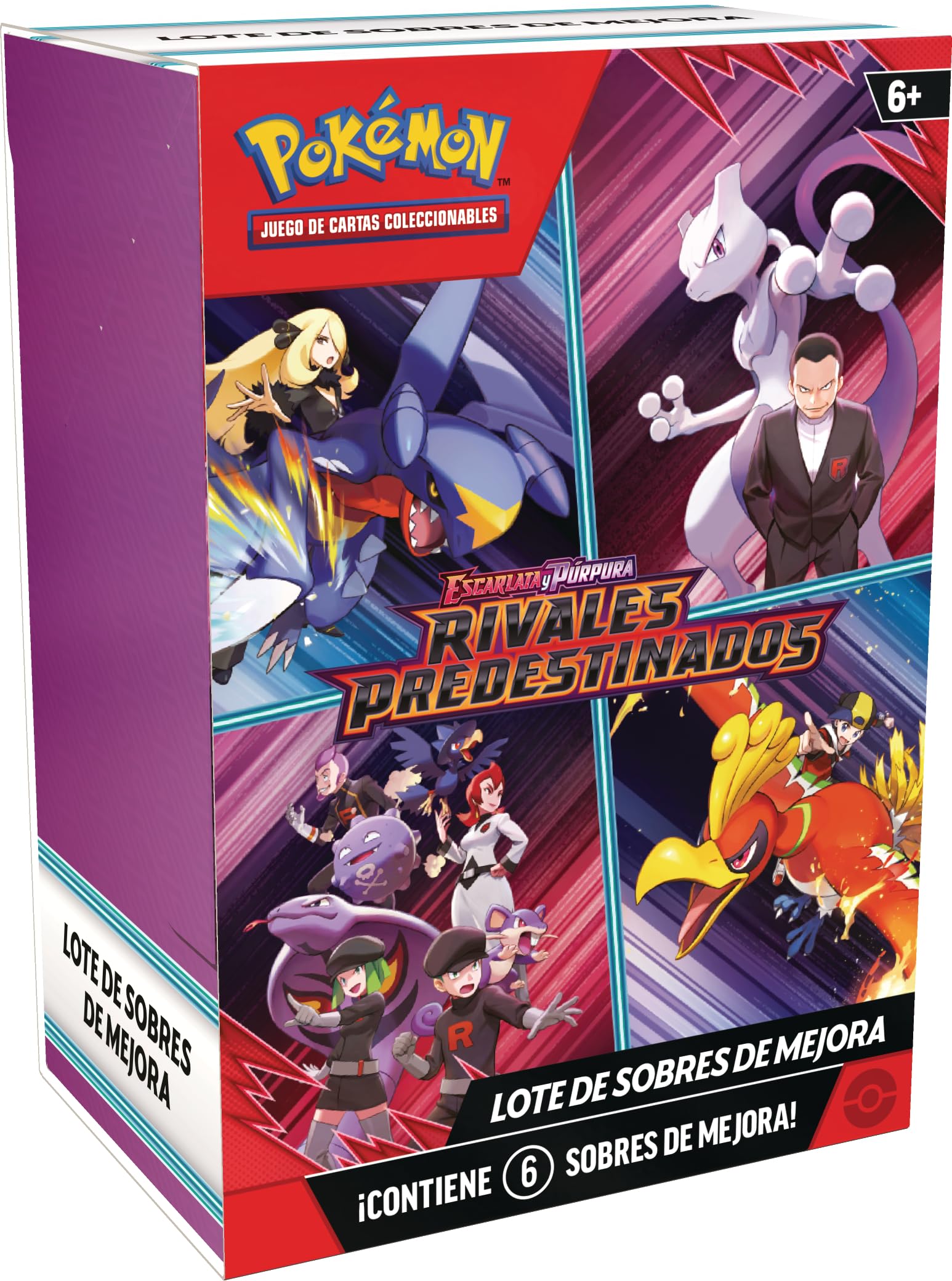 Pokémon: Lote de Sobres de Mejora de Escarlata y Púrpura-Rivales Predestinados de JCC Pokémon (6 Sobres de Mejora)