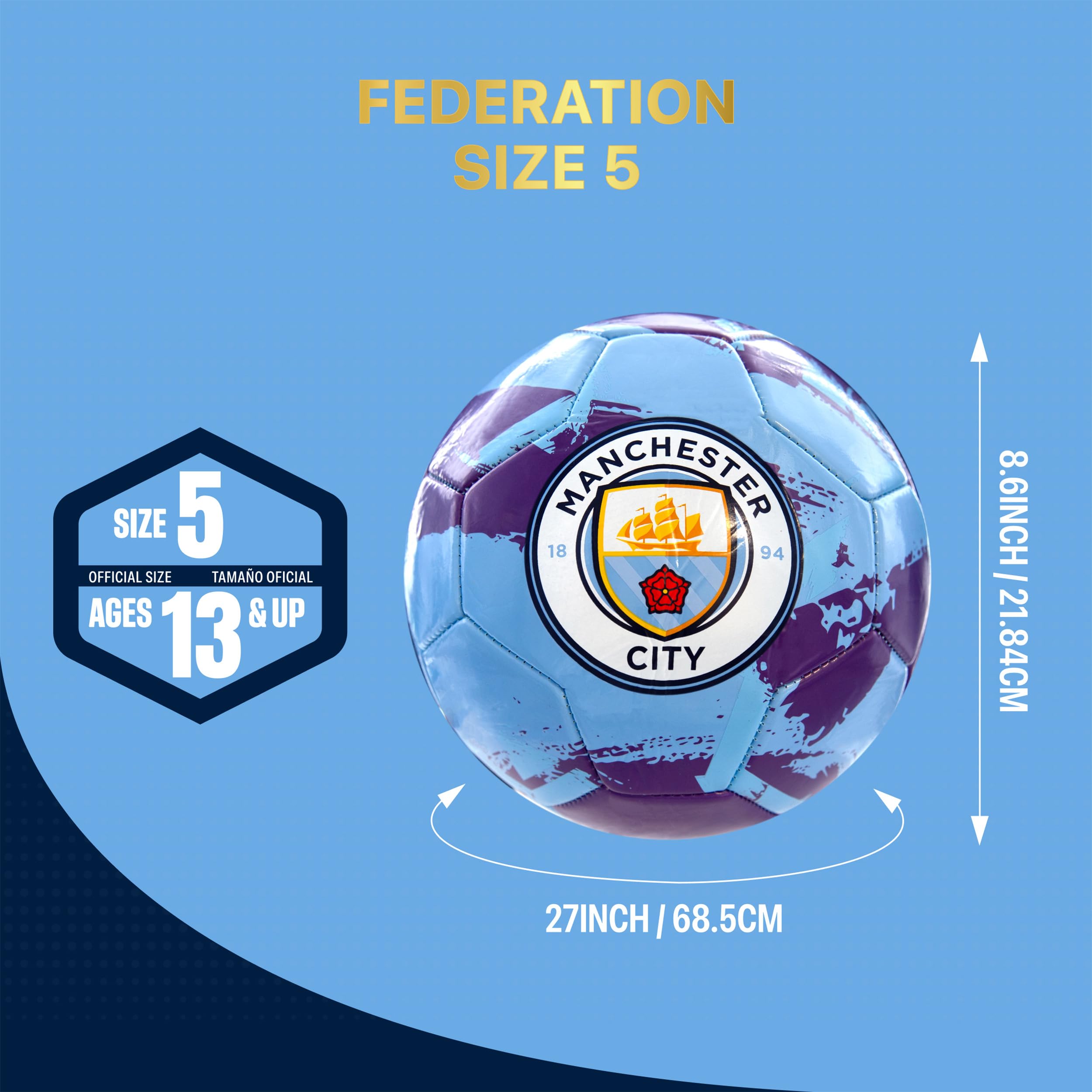 Amazon.co.jp: Icon Sports 公式マンチェスターシティFCサッカーボール