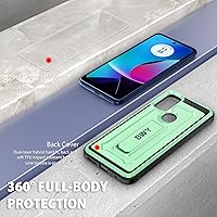 Vista 7 de BWY Funda diseñada para Moto G Play 2023 con protector de pantalla, funda protectora militar resistente para teléfono Moto G Play 2023, soporte