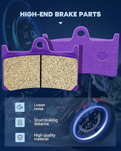 Miniatura 2 de ECCPP Pastillas de freno para Yamaha FZ1 FZ6 FZ8 YZF R1 R6 R6S YZF600R, FA380 FA174 Pastillas de freno delanteras+traseras