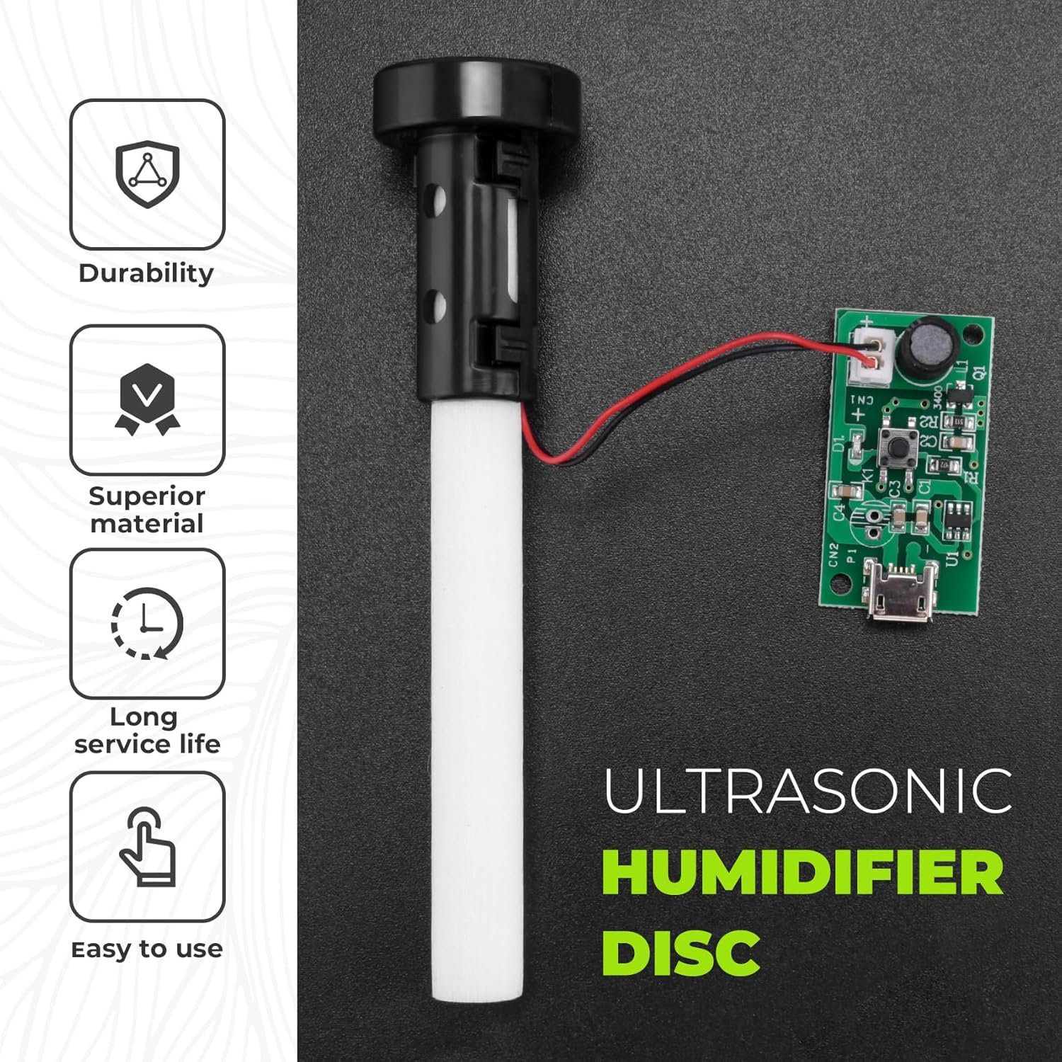 8 Pezzi 20MM ultrasuoni Fogger atomizzatore Piastra Accessori umidificatore Guarnizione in Gomma