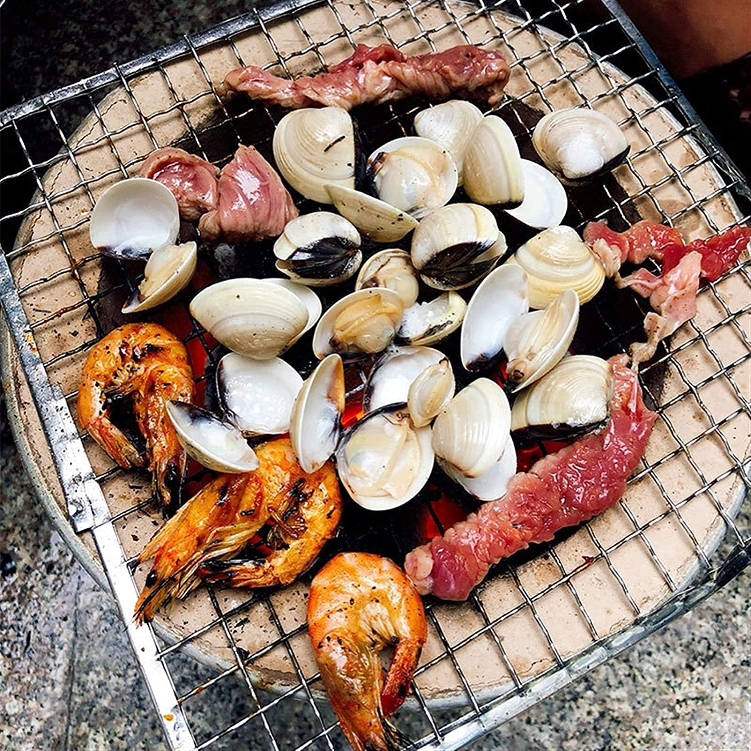 Coreano Chal Grill Vinta Indoor / Outdoor BBQ giapponese carne arrosto per uso domestico e commerciale ideale per riunioni e barbecue in giardino