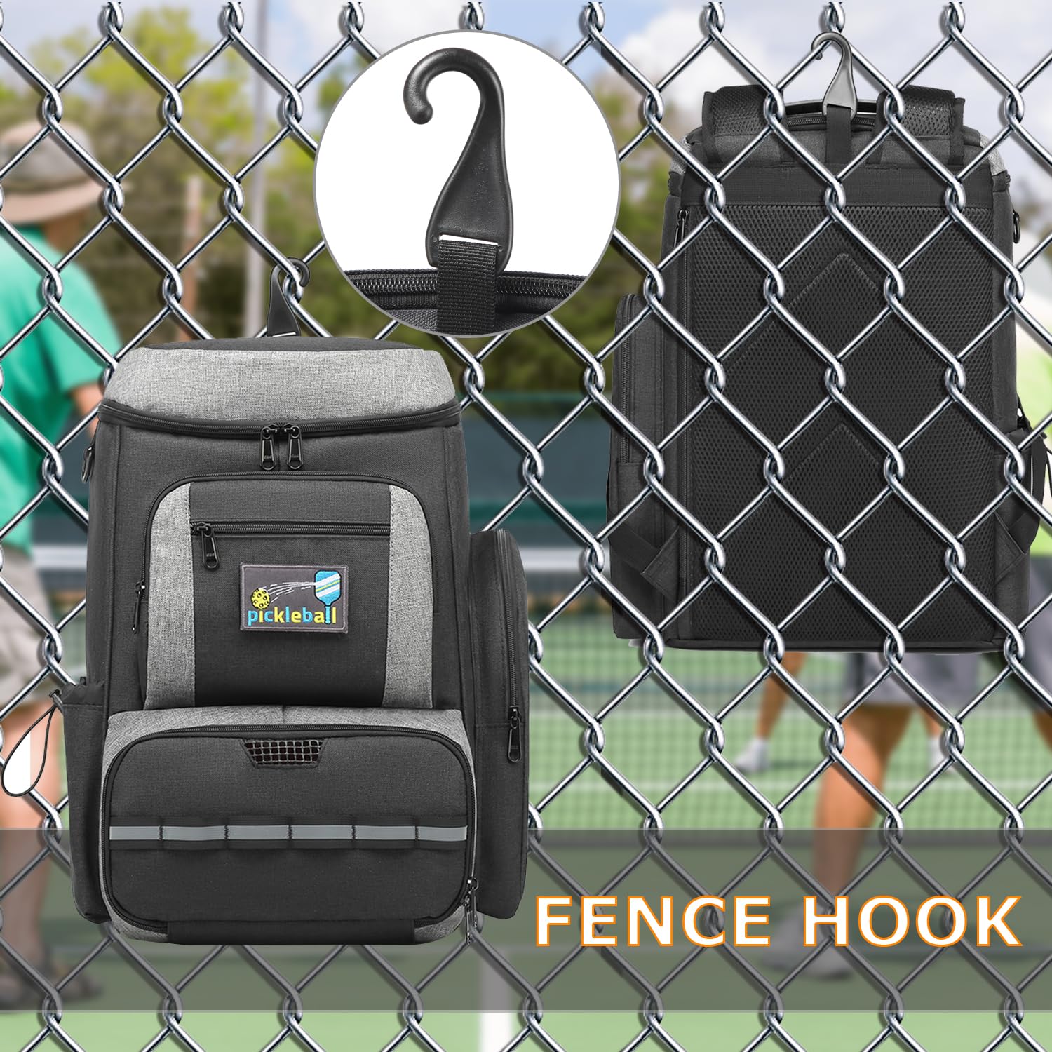 Pickleball Backpack Large Sports Bag for Men/Women, Hold 6+ 