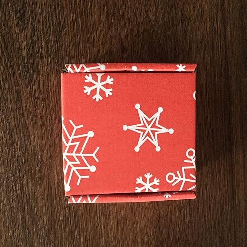 Miniatura 7 de Cajas pequeñas de cartón reciclable verde para envío, embalaje, regalos para manualidades (rojo y blanco, 4 x 4 x 2 pulgadas)