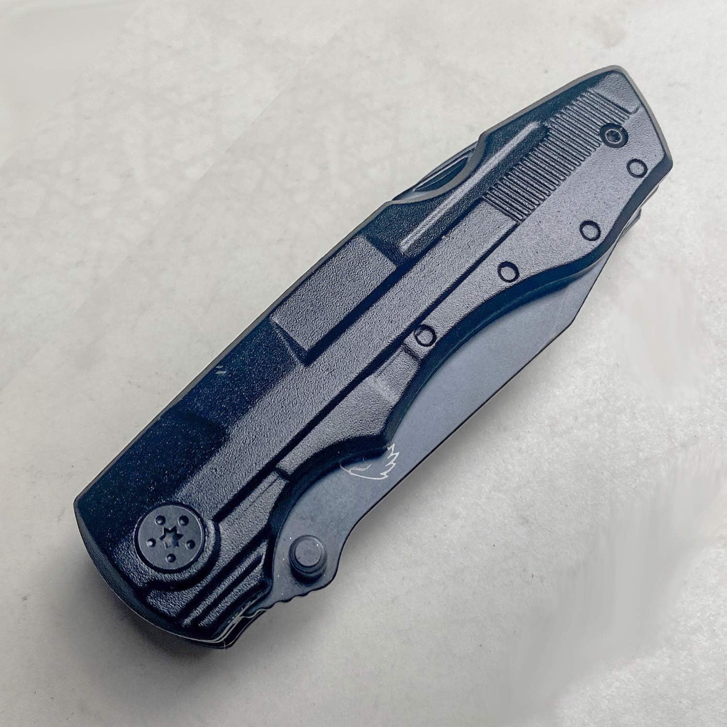 Falcon Multi Purpose Pocket Knife Designed With Many Functions In 440 Black Stainless Coated Steel