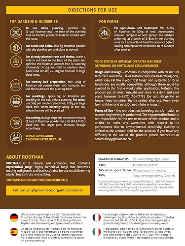 Miniatura 7 de RootMax - Polvo de enraizamiento de hongos micorrícicos  50 veces más potente que la hormona de enraizamiento para esquejes  Fórmula mejorada para