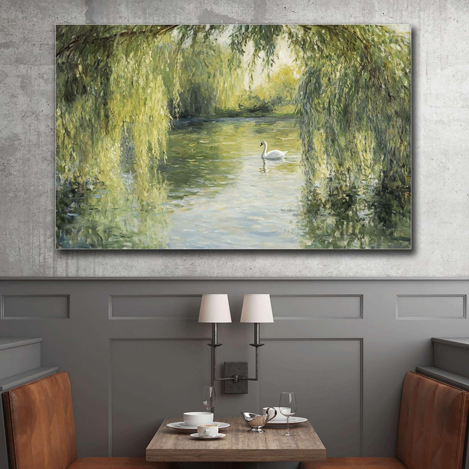 Amazon.com: HSHYXARTYX Poster Wall Art Picture Vintage Swan Lake