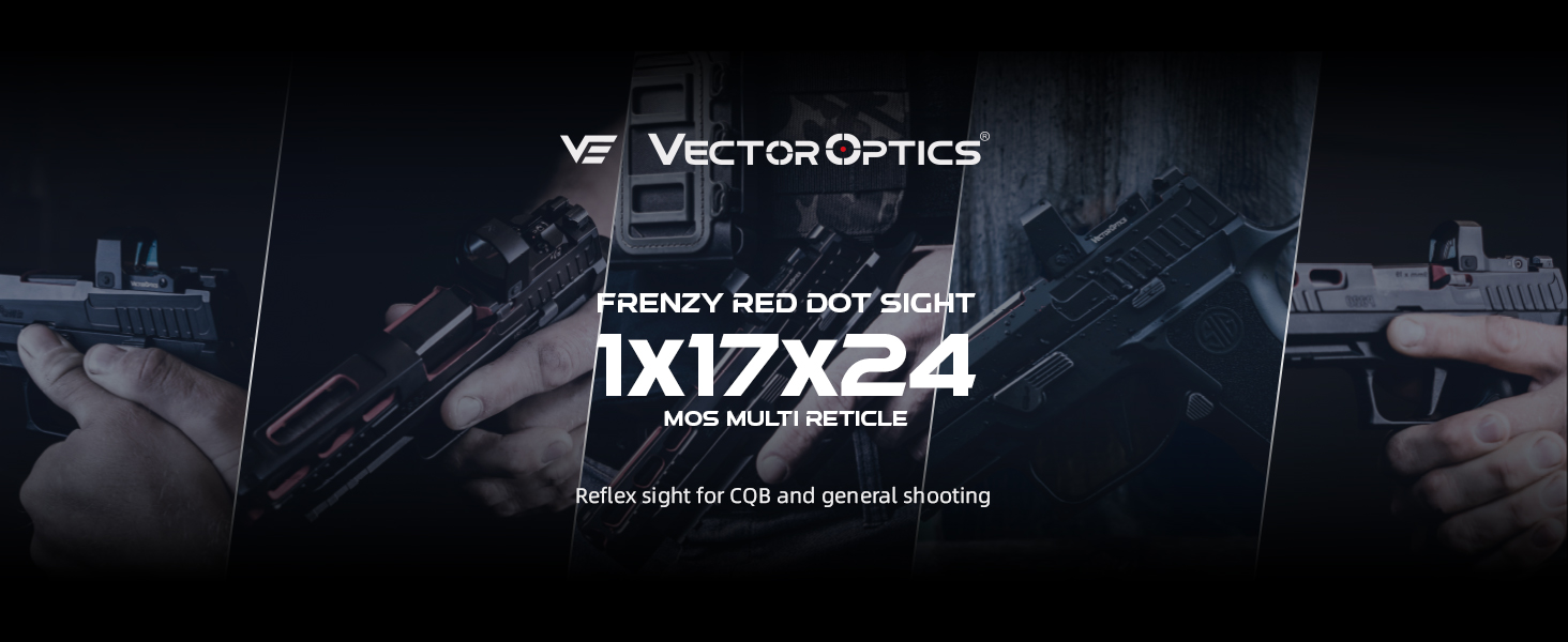 Amazon.com : Vector Optics Frenzy 1x17x24 Multi Reticle Red Dot