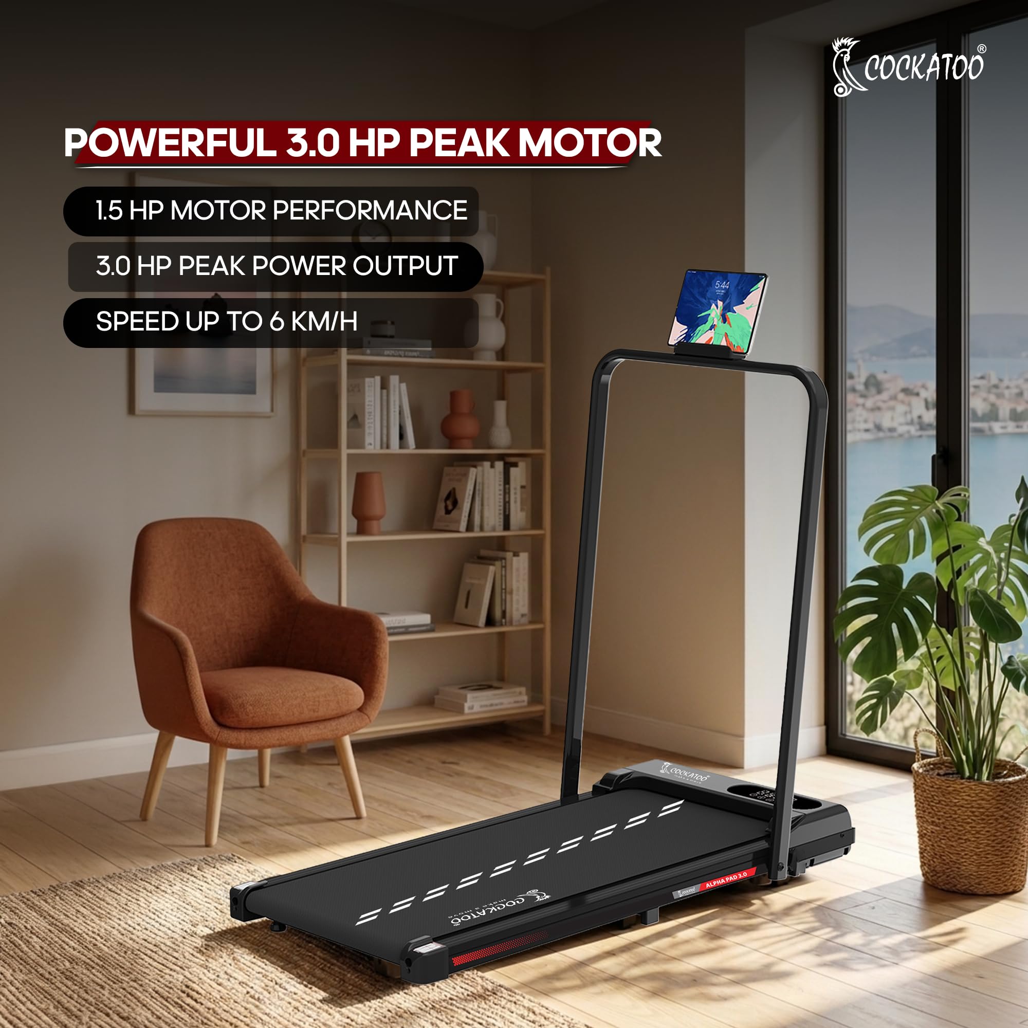 Cockatoo Alphapad 3.0 WalkPad - Home Treadmill -3