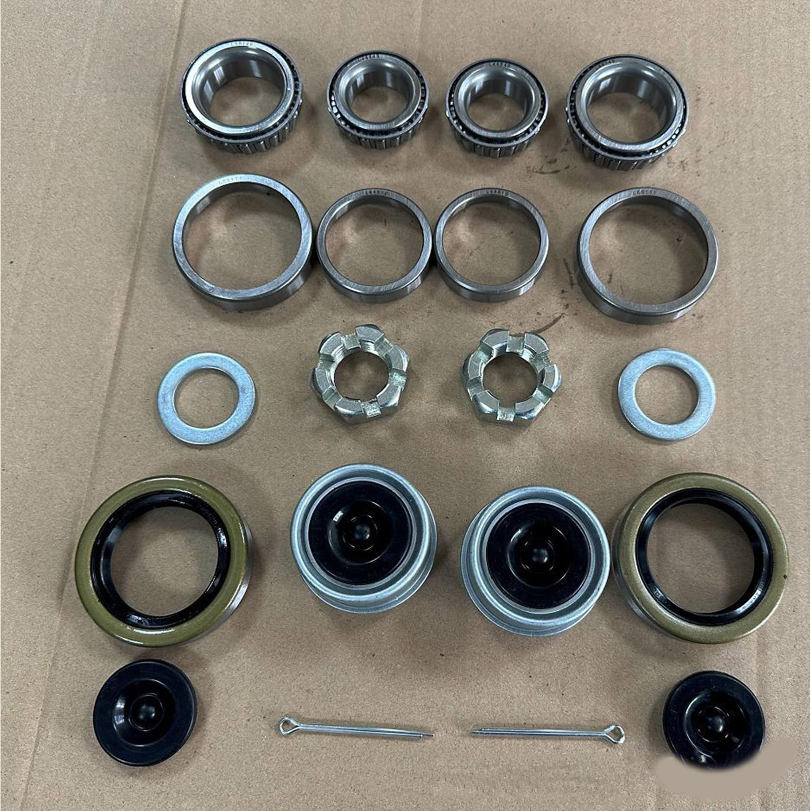 Kit de roulements de moyeu de roue de remorque L68149 L68111 L44649 L44610 171255TB Kit d'entretien Kit d'entretien de roulement de moyeu de roue de remorque 3,8 cm à 1 3/8"