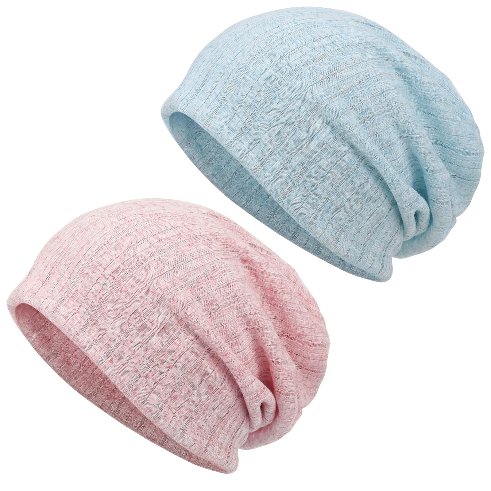 DRESHOW Slouchy Beanie Hat for Women Men Long Baggy Hip Hop Beanie Ski Skull Cap Chemo Headwear Solid Hipster Hat Elastic Sleeping Cap