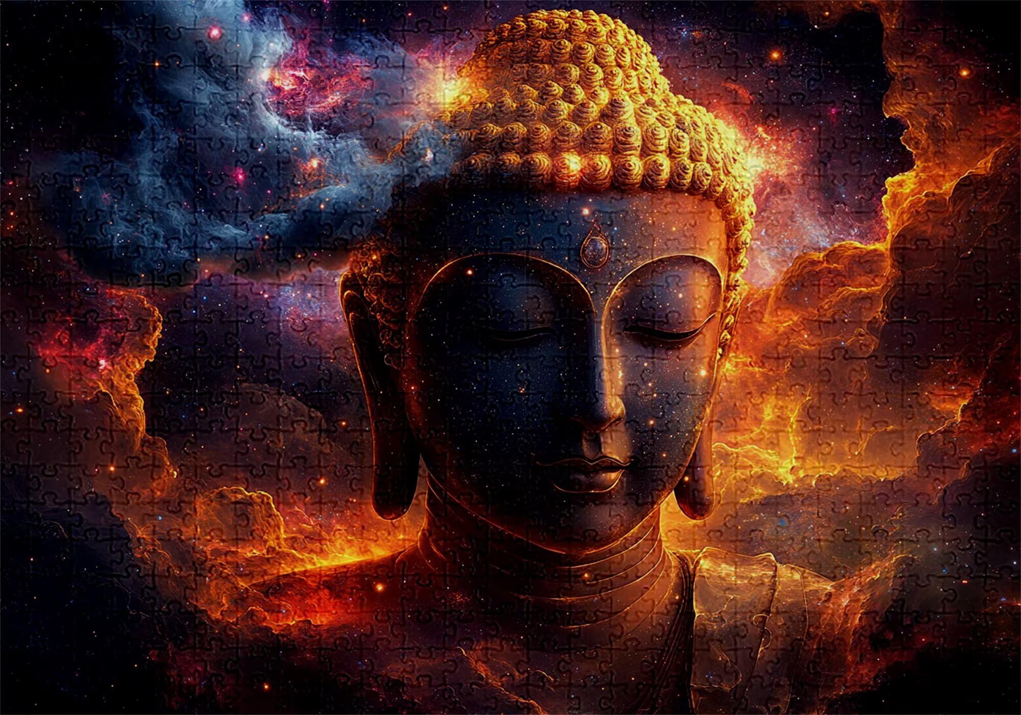 Puzzle 3000 elementów Zen Puzzle dla dorosłych gwiaździste niebo 122 x 81 cm Klasyczna drewniana układanka 3D do rodzinnych gier aktywności, układanka do samodzielnego wykonania nawet do dekoracji