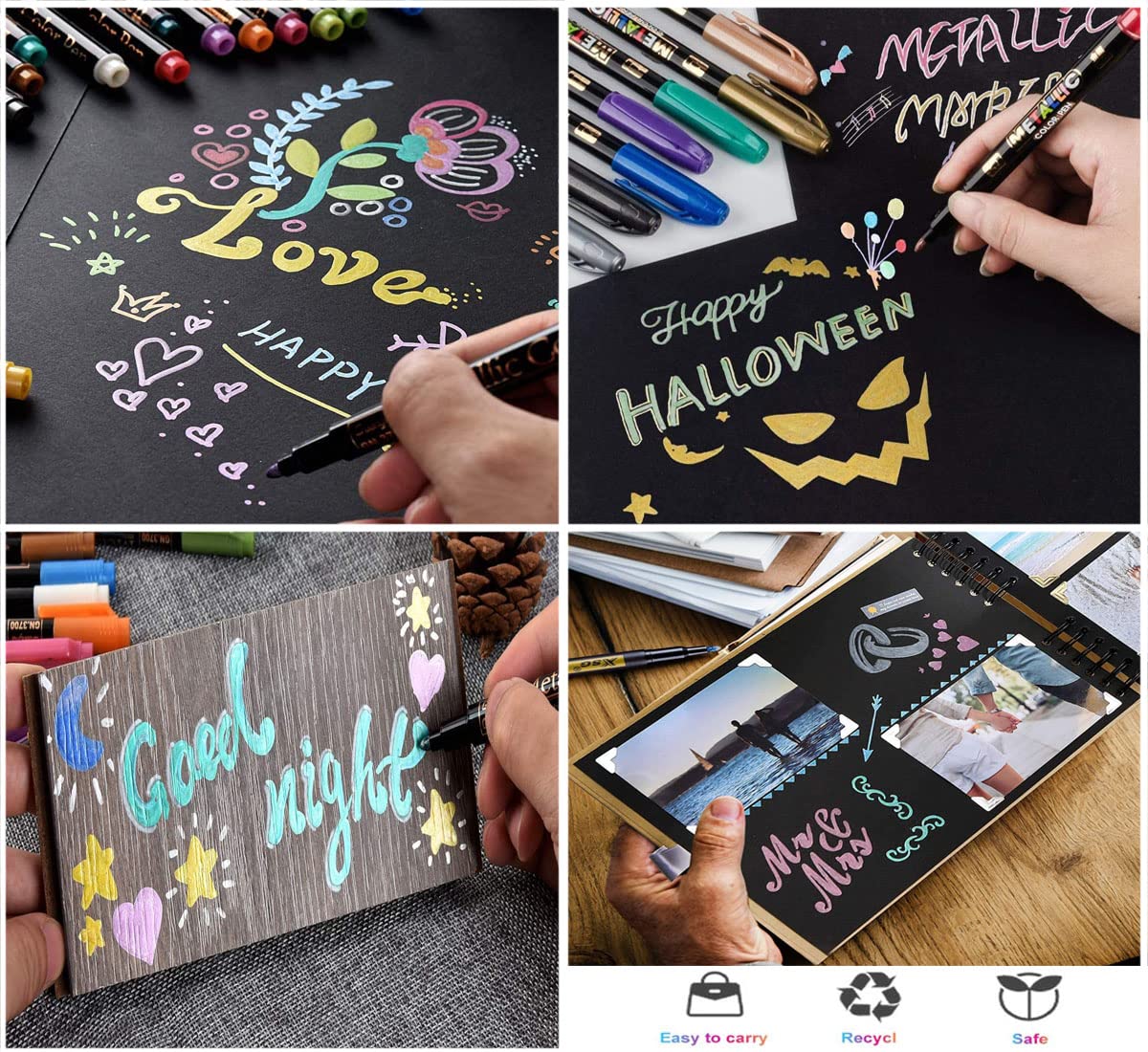 A4 Black Drawing Pad Artist Sketch Pad Oil Pastel Paper Pad Black Paper Sketchbook Professional Painting Pad Perfect For Oil Pastels, Chalk, Highlight Pen, Graphite & Colored Pencils, Charcoal - View #6