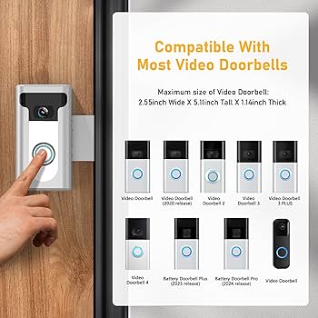 QIBOX Anti-theft Doorbell Mount Compatible with Ring/Blink