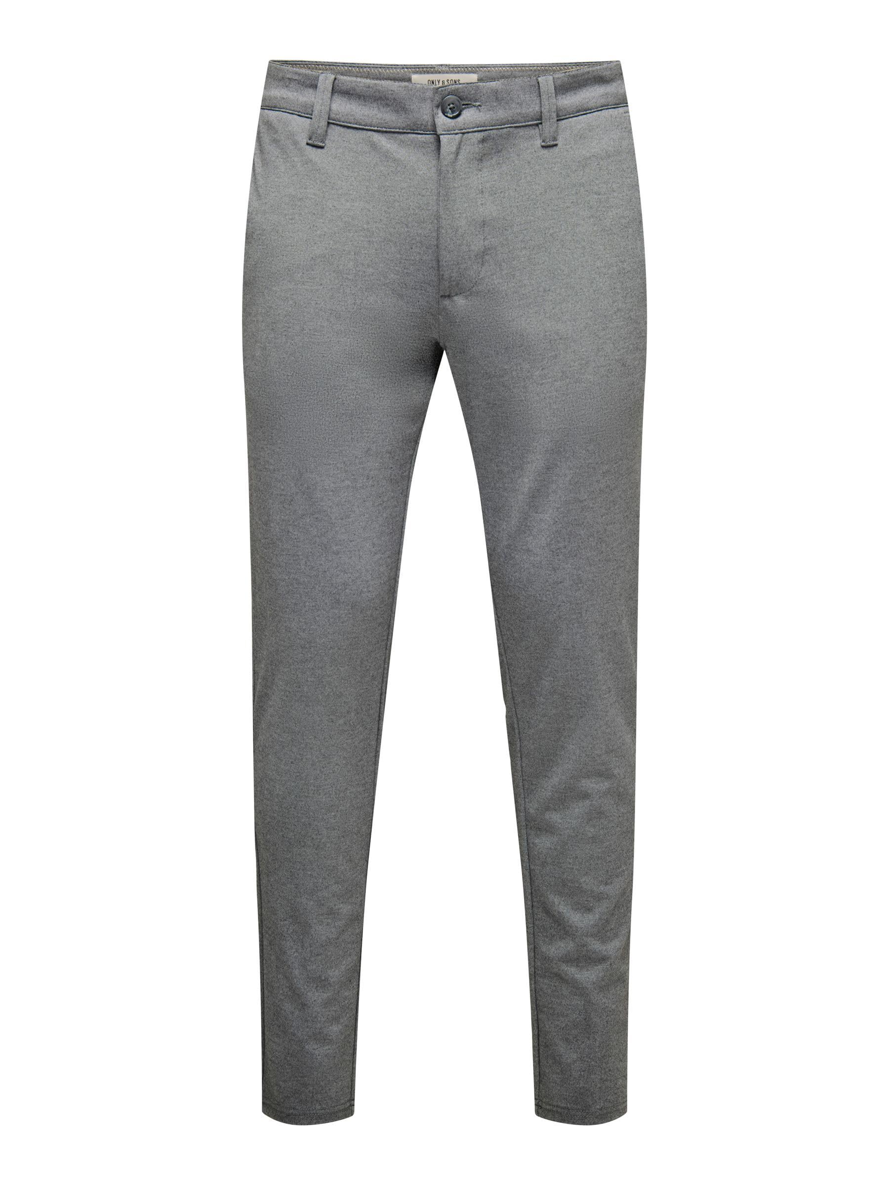Only & Sons Herren Male Chino Onsmark Slim Fit Hose, Medium Grey Melange, 32W / 32L EU