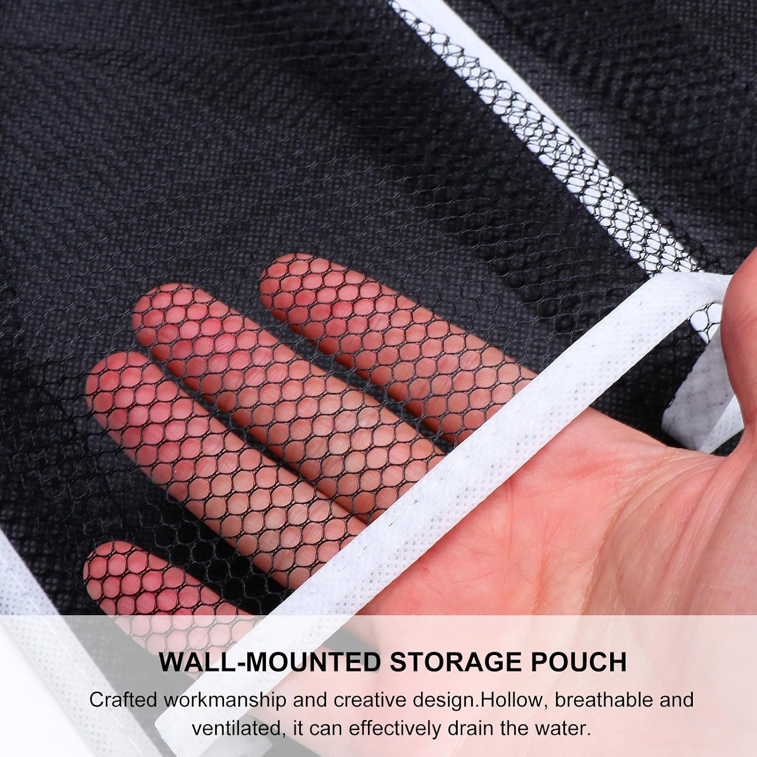 12 Pockets Hanging Storage Bag, Breathable Wall-mounted Mesh Organizer Made of Non-woven and Mesh Fabric, Space Saver for Home Storage and Wall Hanging Fabric Decoration