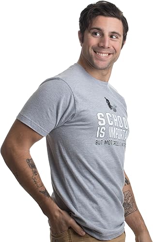 Miniatura 4 de Escuela es importante pero Motocross es importador  Motocicleta Dirt Bike T-Shirt