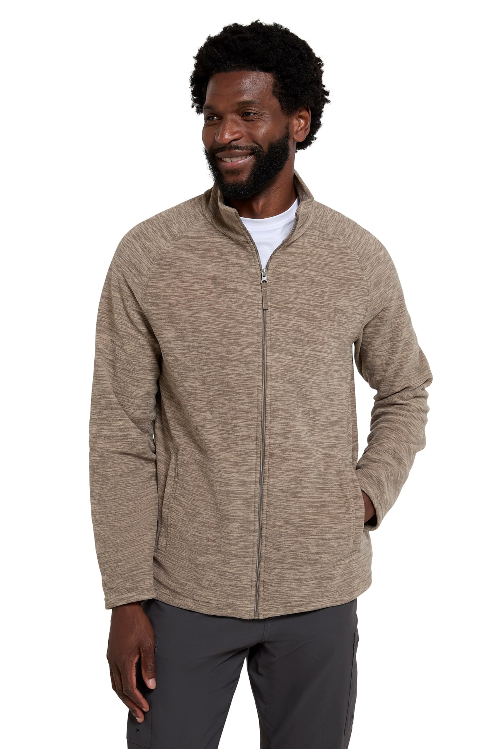 Snowdon II Mens Full-Zip Fleece Jacket - Brown