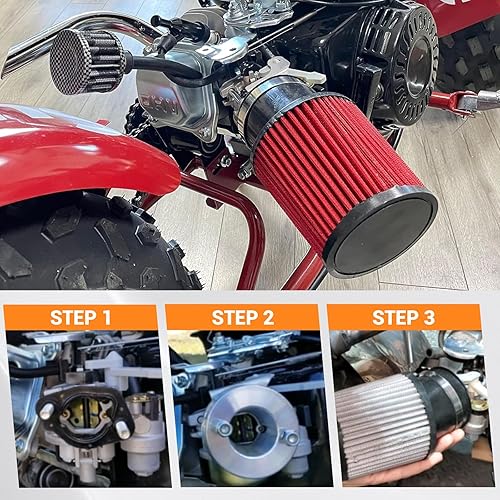 Miniatura 6 de Kit de admisión de filtro de aire para Go-Karts y Mini Bicicletas 6.5 HP para Honda Clone GX160 GX200 Go Kart 68120 69730 60363 Predator 212cc