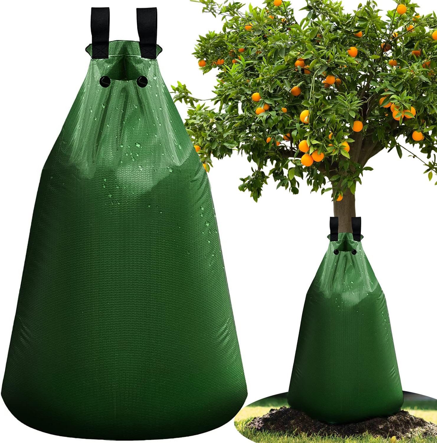 Watering Bag Tree Bag 75 Litre Watering Bag for Trees 1 Piece for Long-Term Watering System Robust Water Bag / Watering Bag (75 L)