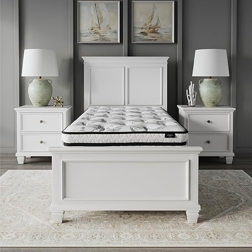 Miniatura 10 de Diseño de firma de Ashley Tamaño individual Chime - Colchón de muelles interiores de 8 pulgadas, firmeza media con alivio de presión, espuma