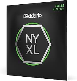 Encordoamento Para Guitarra .008-.038 D'Addario NYXL NYXL0838
