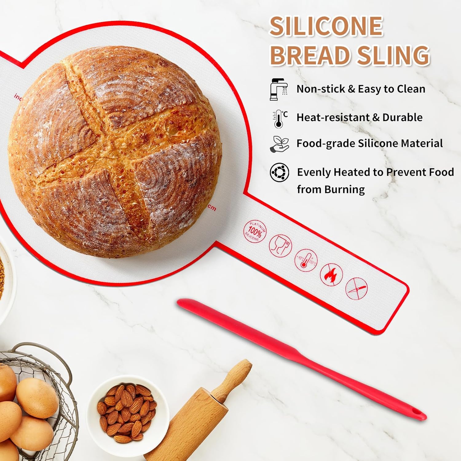 Sourdough Starter Kit with 10" Round & 9" Oval Banneton Proofing Basket and Starter Jar, Complete Sourdough Bread Baking Supplies and Baking Gifts for Women, Men, and Bread Bakers