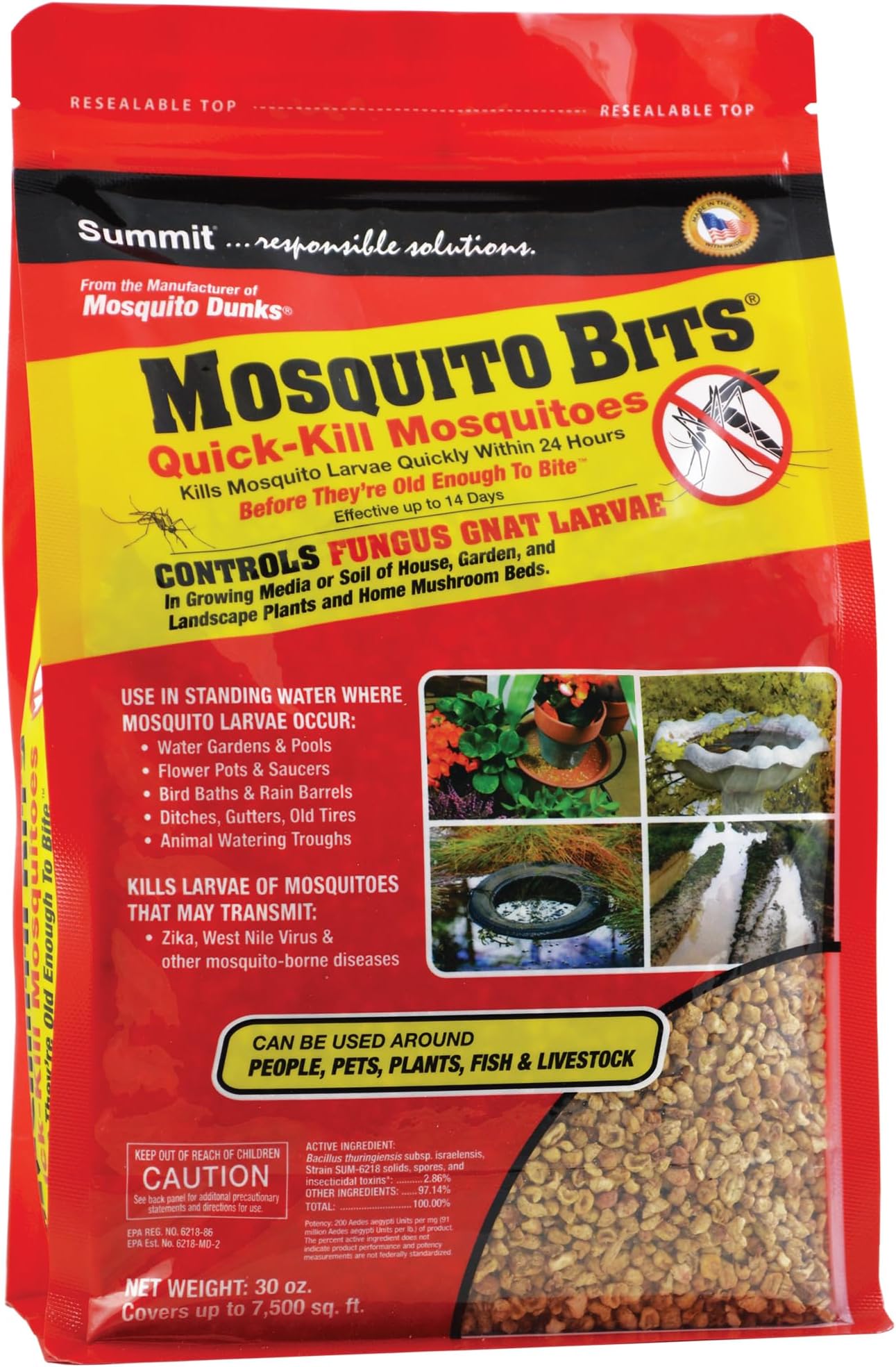 SUMMIT CHEMICAL CO 117-6 30OZ Mosquito Bits