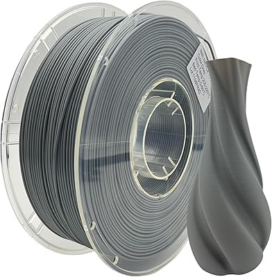 15 – HUAFAST 3D Printer Filament Dimensional Accuracy +/- 0.02 mm PLA Filament 1.75mm Bundle 1kg for Most FDM Machine and 3D Pen (Grey)