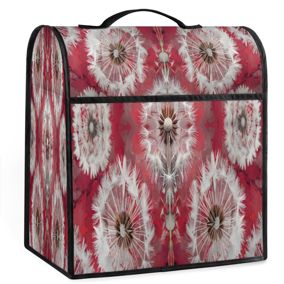 Coffee Maker Cover Dandelion Flower Kitchen Appliance Covers Small Appliance Covers Blender Cover Juicer Cover Dust Covers for Kitchen Appliances with Top Handle and Pockets,Washable,B875