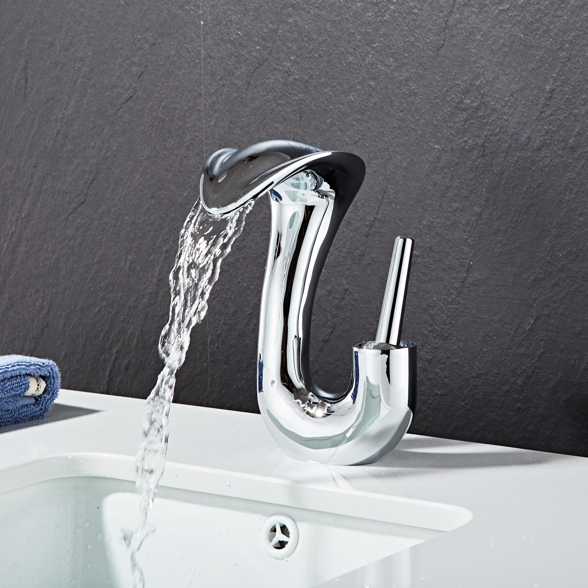 Robinet de lavabo de salle de bain anti-fuite avec tuyaux 60cm pour remplacer votre mitigeur