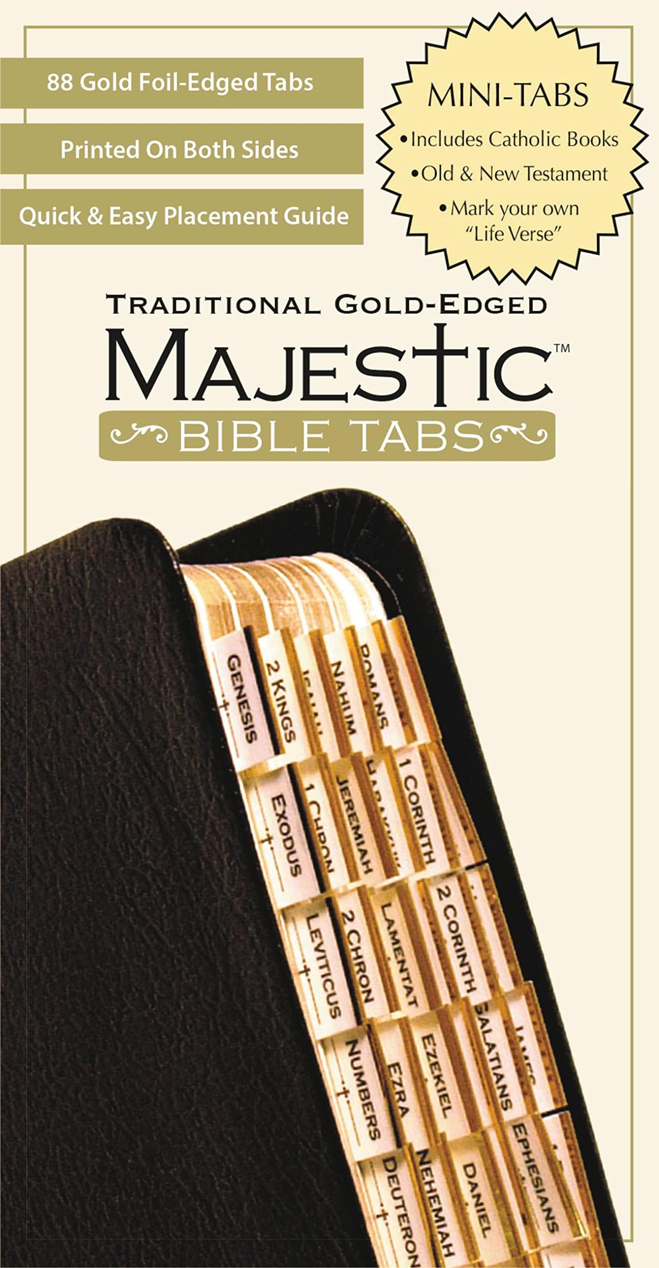 Ellie Claire Gifts Majestic Traditional Gold Bible Tabs mini