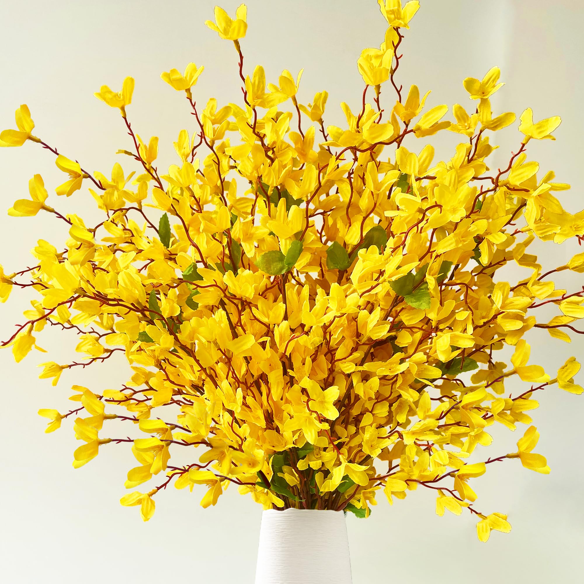 Amazon.de: ROLLWAY 2 Forsythienzweige Knstlich Frhlingsblumen 60CM Gelb  Kunstblumen Frhling Forsythie Knstlich Osterstrauch Zweige Osterzweige  Deko fr Eier Dekozweige Ostern Zweige Osterstrau Kunstzweige