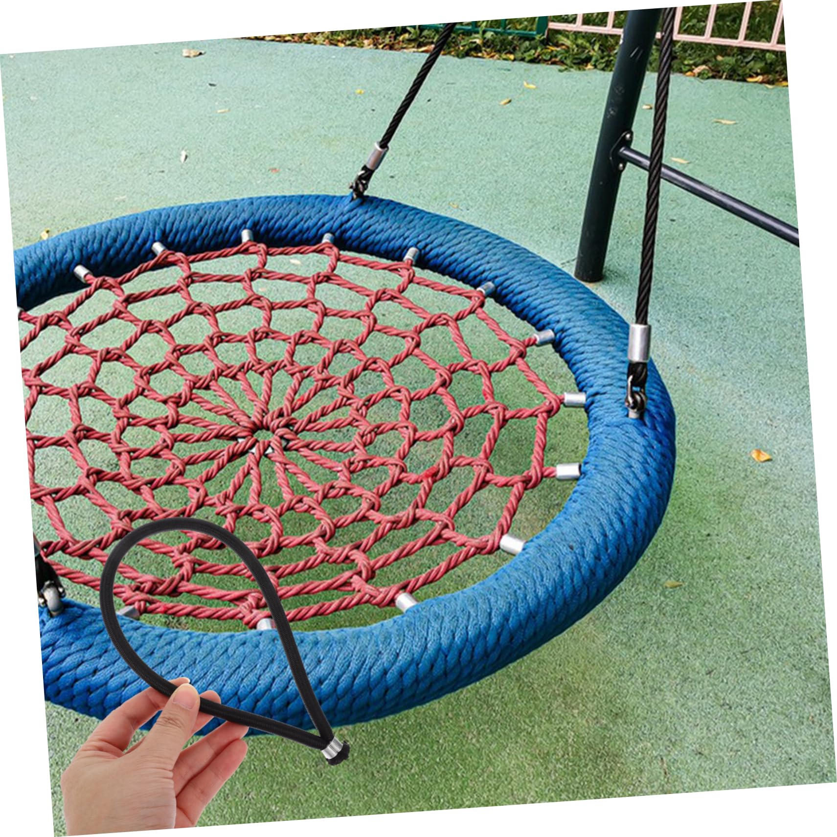 UPKOCH Corde élastique pour Trampoline Sangle d'arrimage pour bâche d'auvent Sangles élastiques Corde élastique résistante Corde élastique Noire Petits élastiques Mini sandows