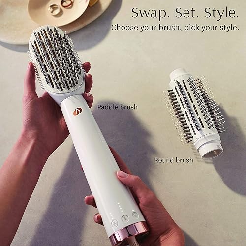 Miniatura 2 de T3 AireBrush Duo - Cepillo intercambiable de aire caliente con dos accesorios incluye 15 combinaciones de calor y velocidad tecnología T3 IonFlow