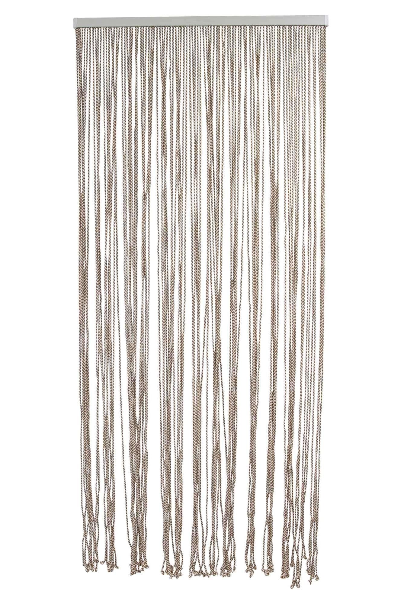 Dekoleidenschaft Türvorhang Rope aus Poly-Baumwolle, 90x200 cm, Balkontür Insektenschutz-Vorhang, Fliegenvorhang, Fadenvorhang