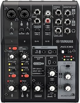 DTM・DAW YAMAHA AG06MK2 B Amazon.com: Yamaha AG06MK2 Black 6-Channel Live Streaming