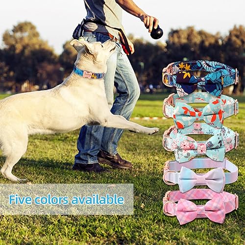 Miniatura 7 de Collar de perro personalizado con nombres y número de teléfono grabado, collar de perro de algodón suave y cómodo, collar ajustable para perros