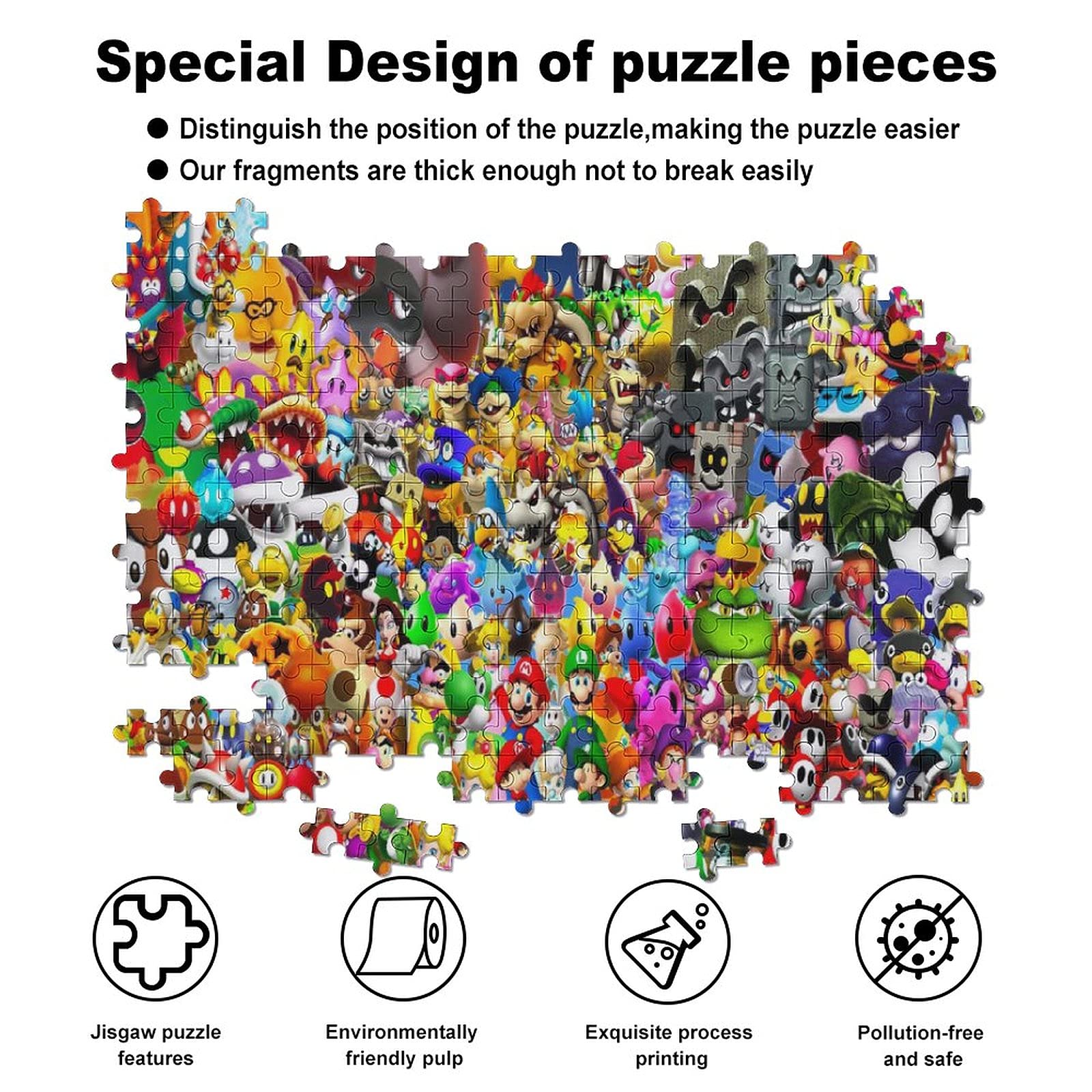 Amazon | マリオ/Mario ジグソーパズル アニメ 70ピース 120ピース 200