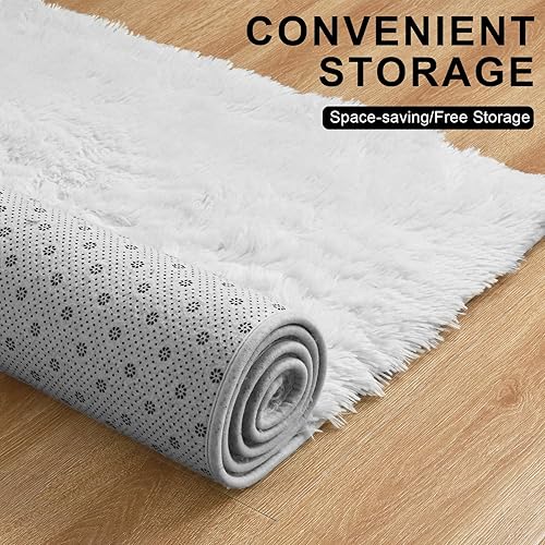 Miniatura 3 de Merelax - Tapete moderno grande, suave y peludo, ideal para sala de estar, habitación o dormitorio estudiantil, afelpado, decorativo, antideslizante