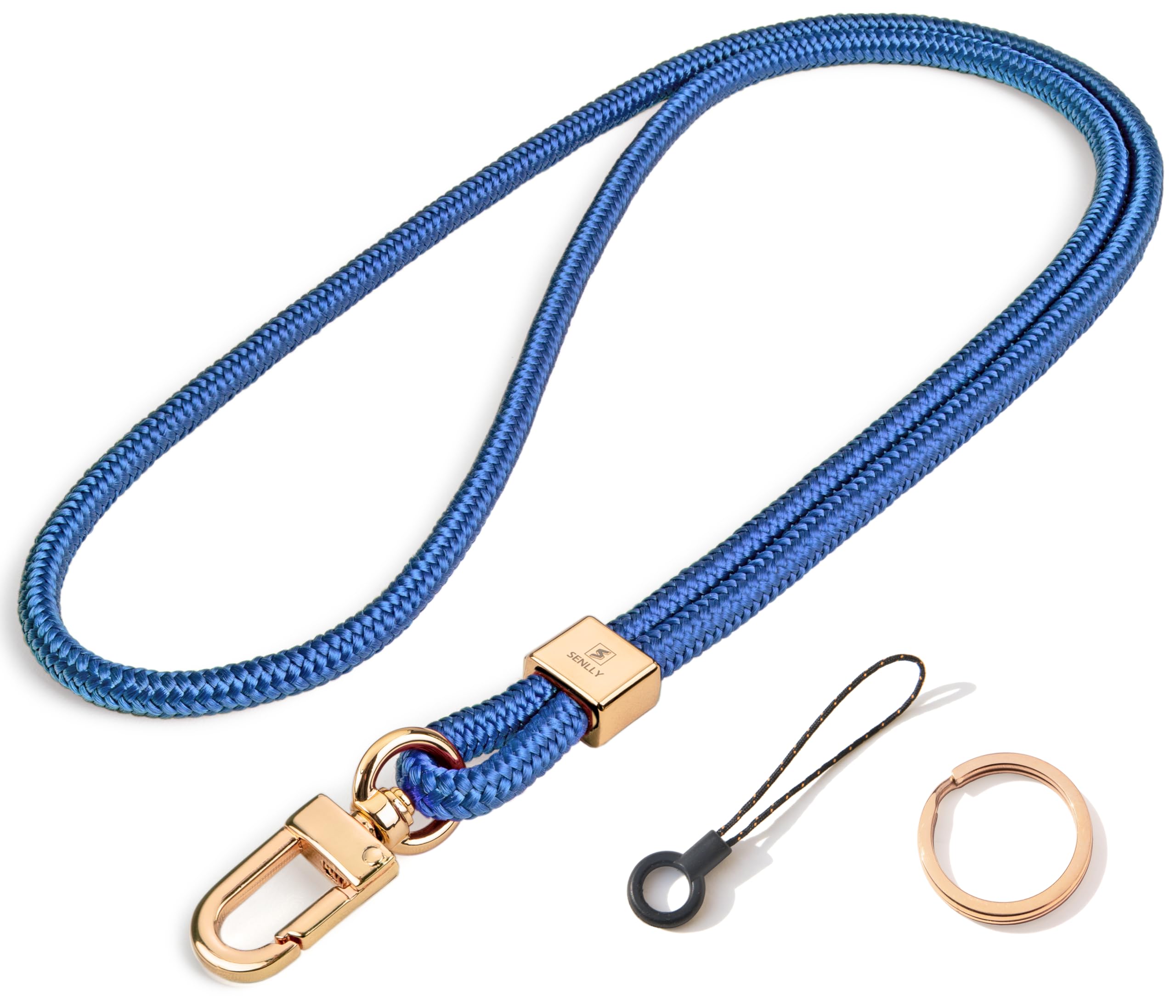 SENLLY Neck Lanyard Strap for Keys, Original Minimalist Design KeyChain and ID Badge Holder