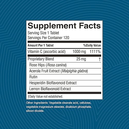 Miniatura 3 de Natures Sunshine Vitamina C Liberación temporal, 1000 mg, 120 tabletas  Apoya el sistema inmunológico y apaga los radicales libres peligrosos