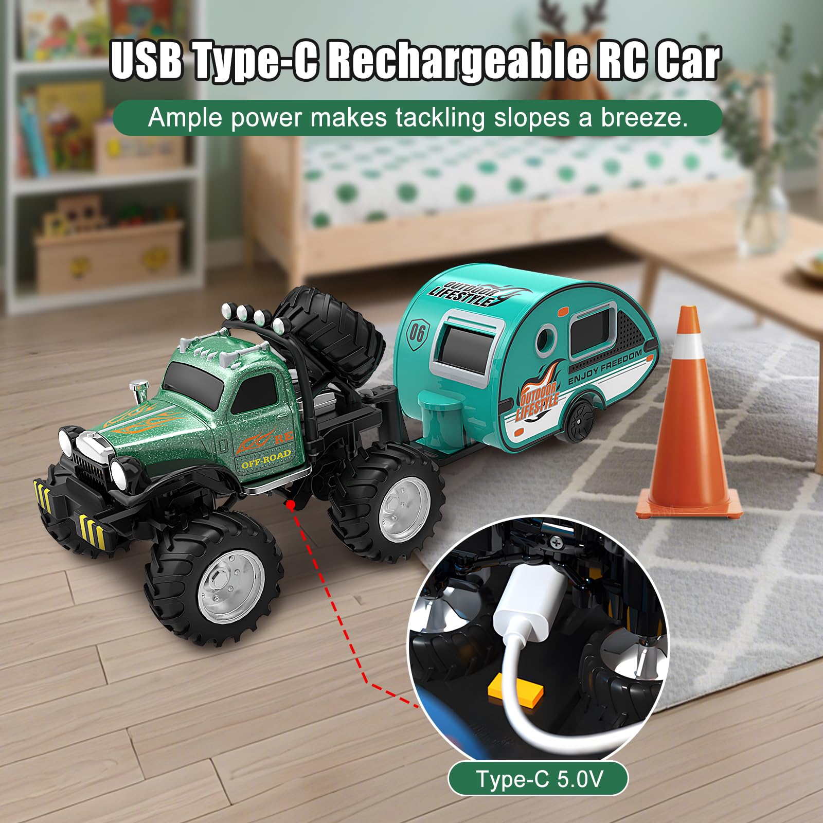 PAISHENKEJI Remote Control Car RC Car: Mini Rechargeable Alloy Shell RC Truck Mobile App Toy Cars - Image 4