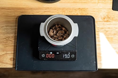 Miniatura 4 de Tapete de silicona negra de grado alimenticio de 8 x 6 pulgadas, estación de café, accesorio de expreso, impermeable y resistente al calor (negro)