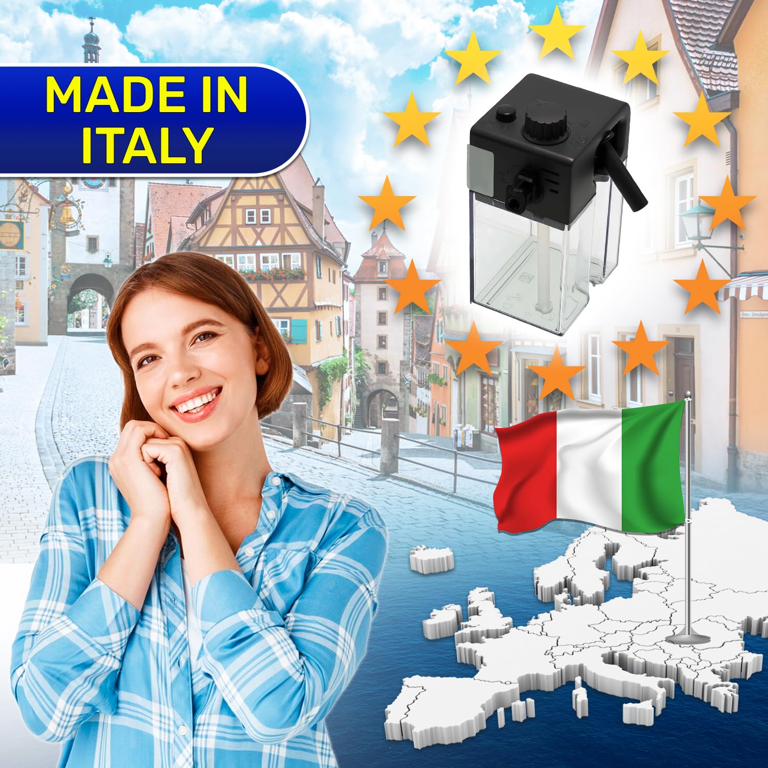 Milchbehälter für Kapselkaffeemaschine 7313250671 für DeLonghi